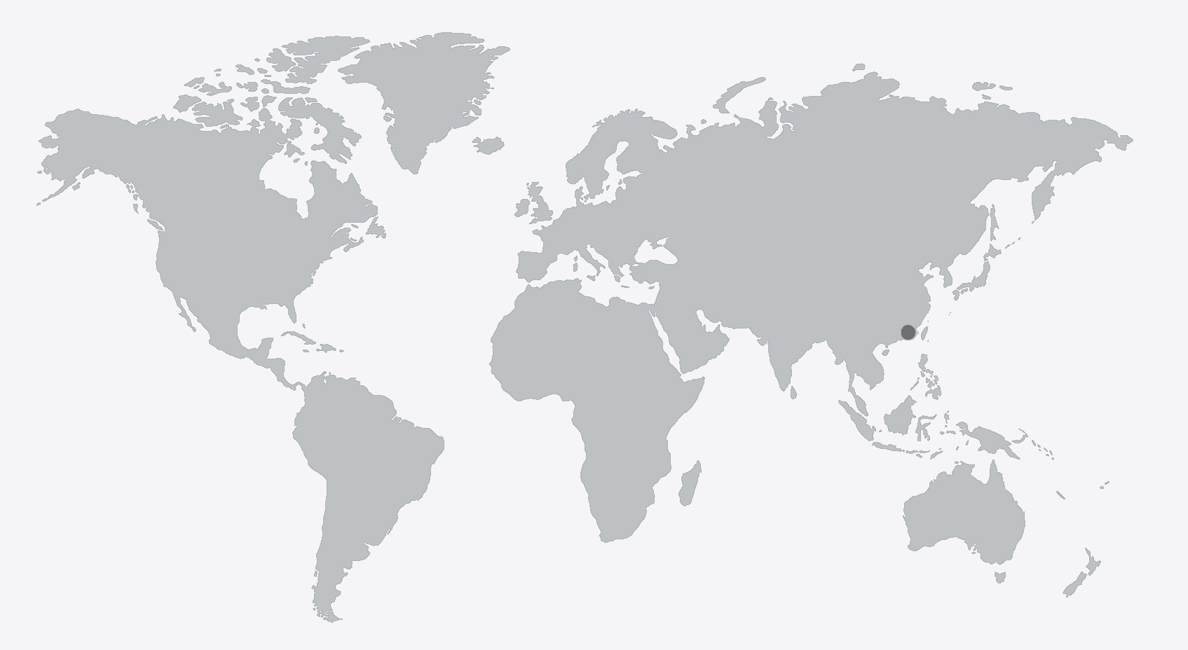 World map highlighting Xiamen